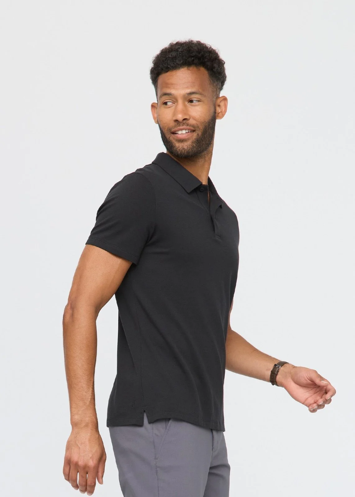 Air Flow Pique Polo - Black - Image 3