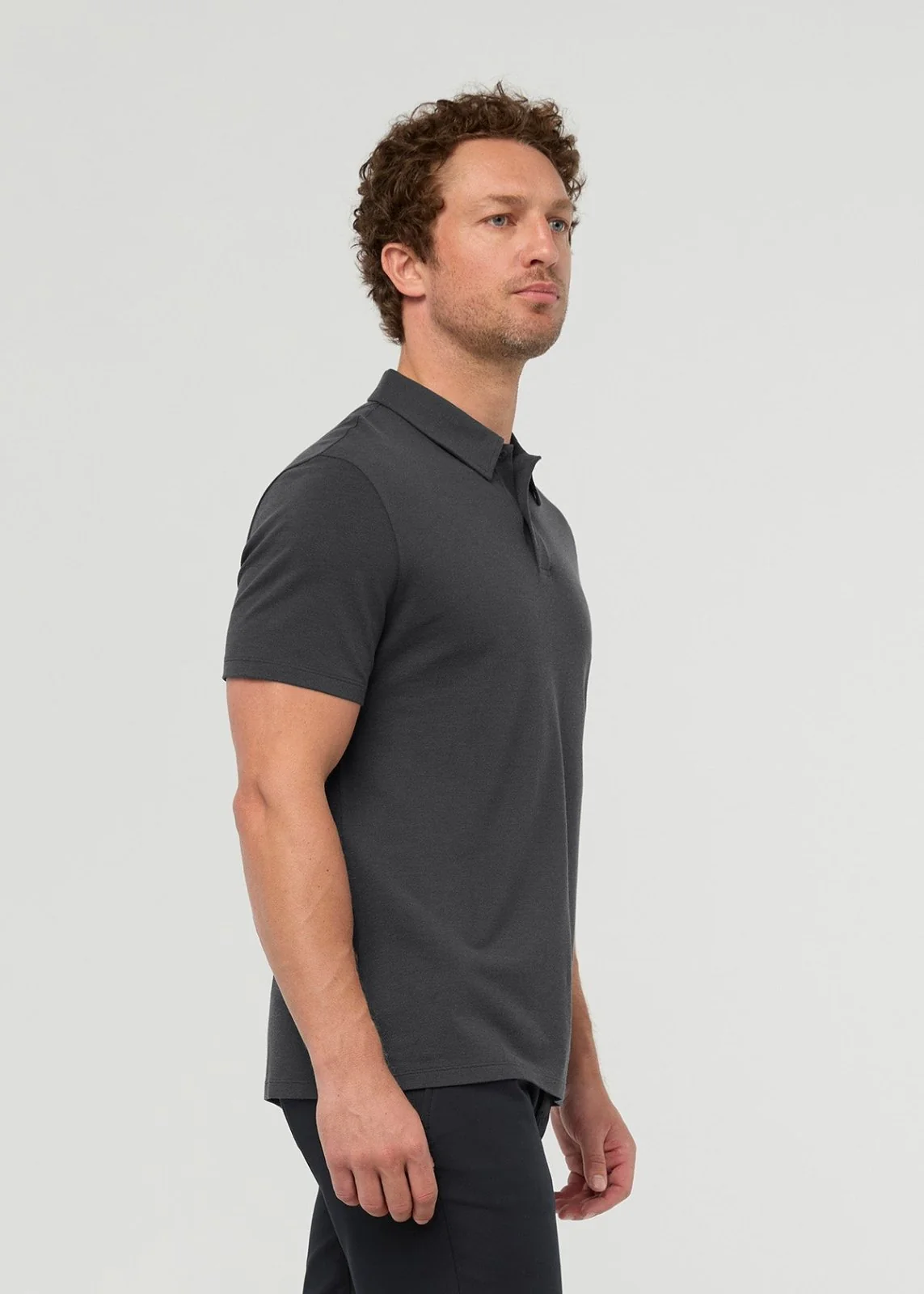 Air Flow Pique Polo - Charcoal - Image 3
