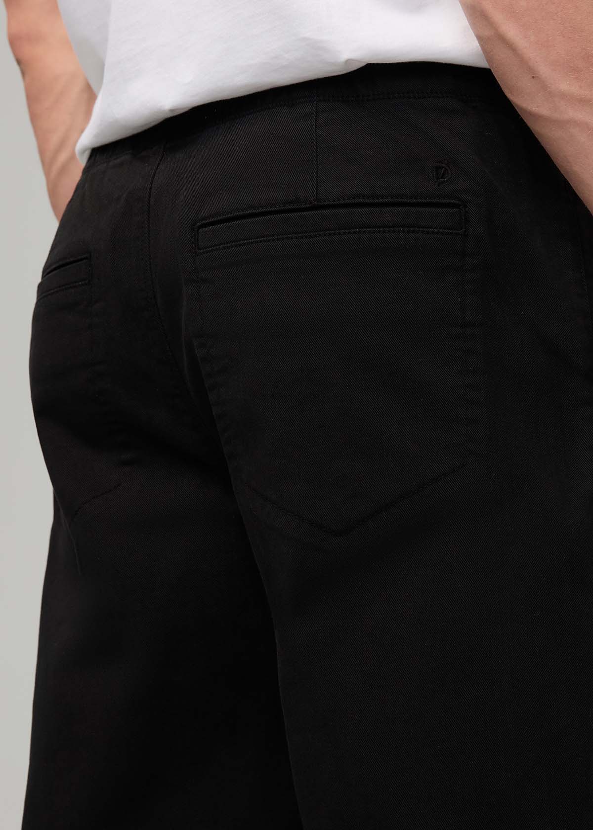 FlexTwill Relaxed Pull On Pant - Black - Image 8