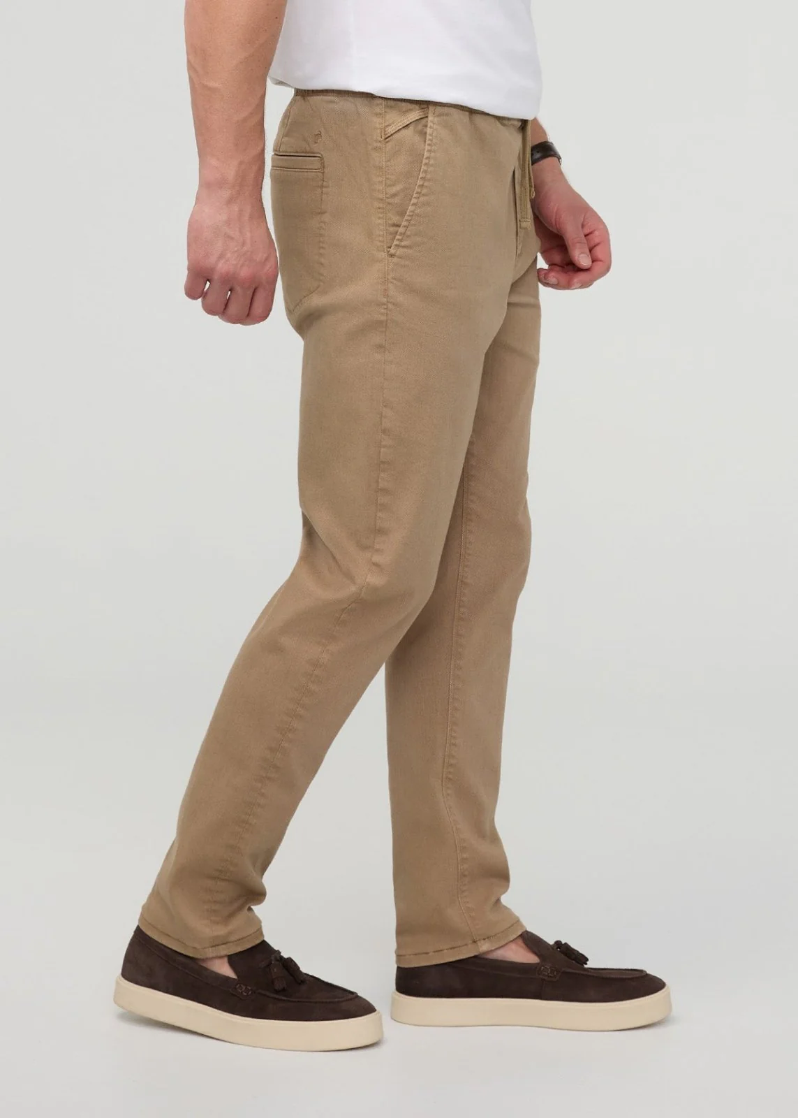 FlexTwill Relaxed Pull On Pant - Desert Khaki - Image 3