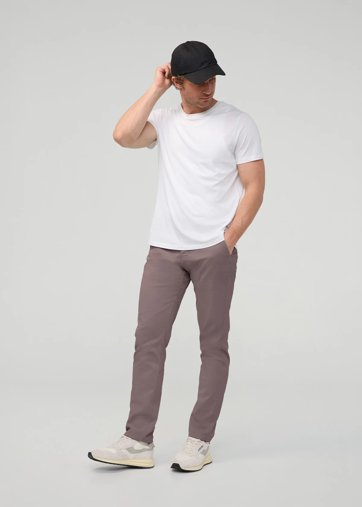 Live Lite Relaxed Taper Chino - Hazy Mauve
