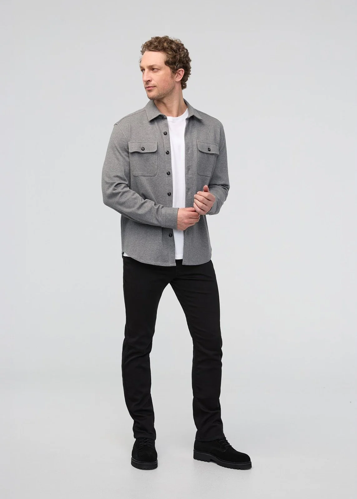 No Sweat Slim Straight - Black