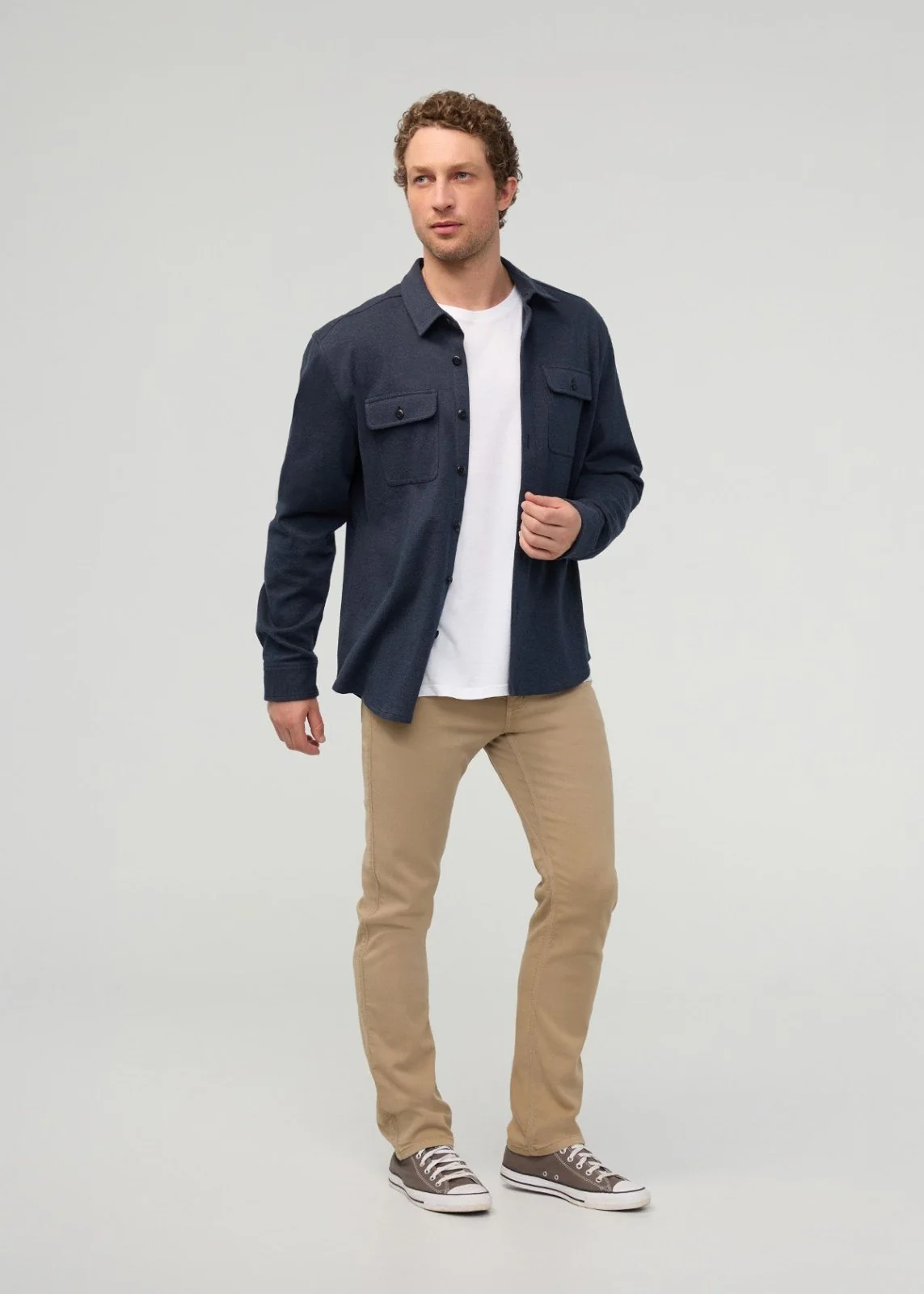 No Sweat Slim Straight - Desert Khaki