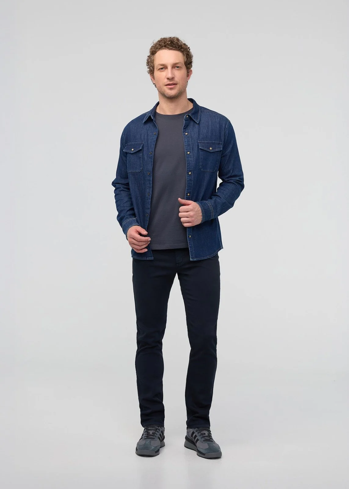 No Sweat Slim Straight - Navy