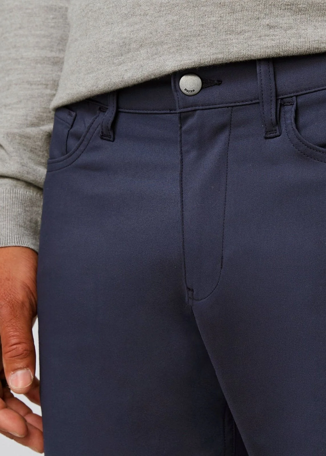 NuStretch Relaxed Taper 5 Pocket - Navy - Image 5