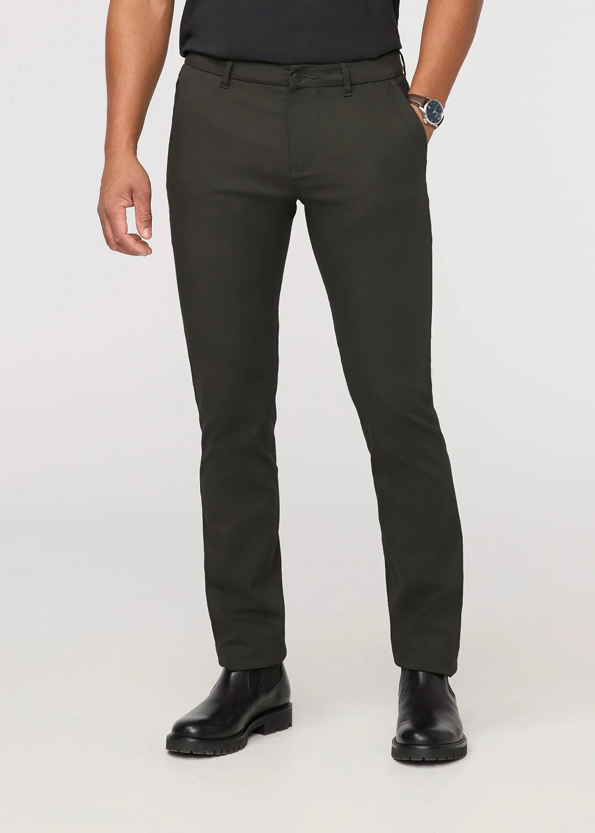 NuStretch Relaxed Taper Trouser - Evergreen - Image 2