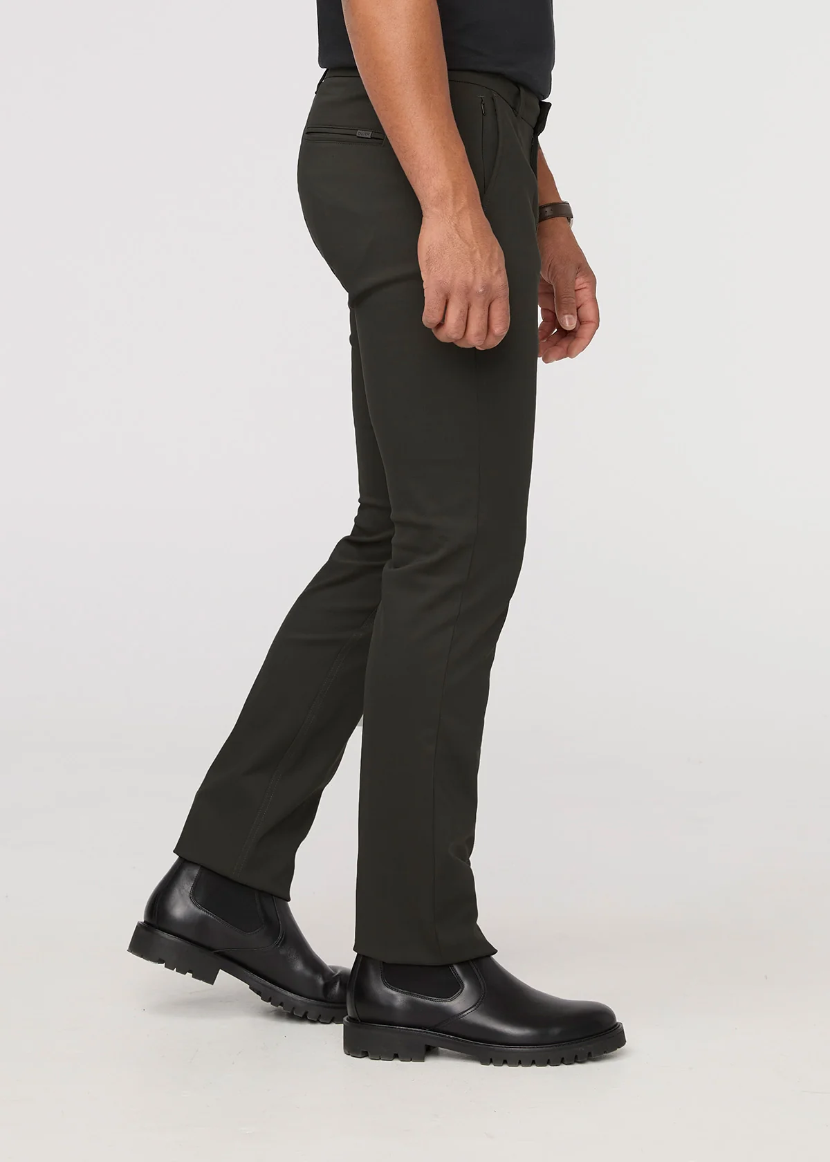 NuStretch Relaxed Taper Trouser - Evergreen - Image 3