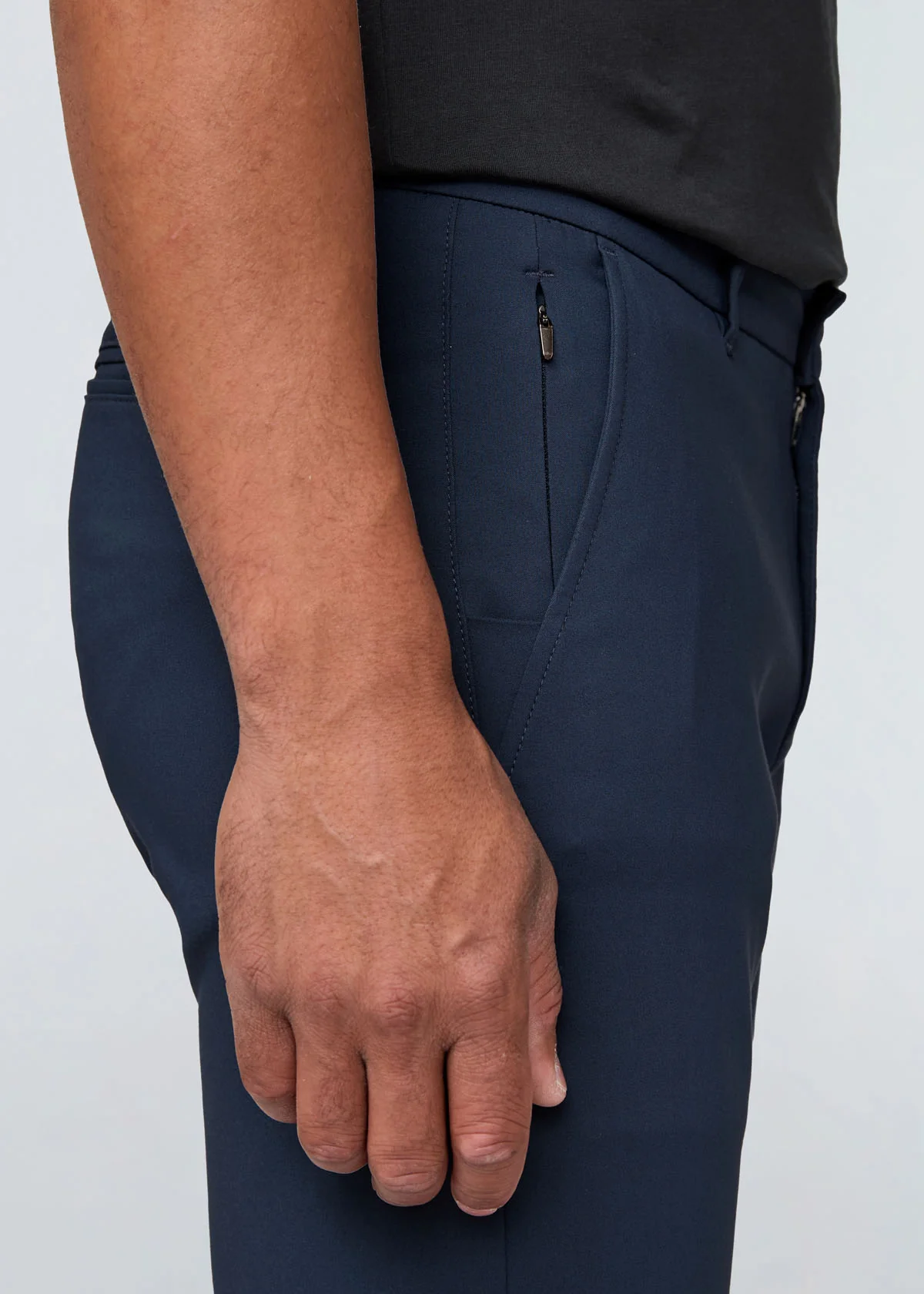 NuStretch Relaxed Taper Trouser - Navy - Image 5