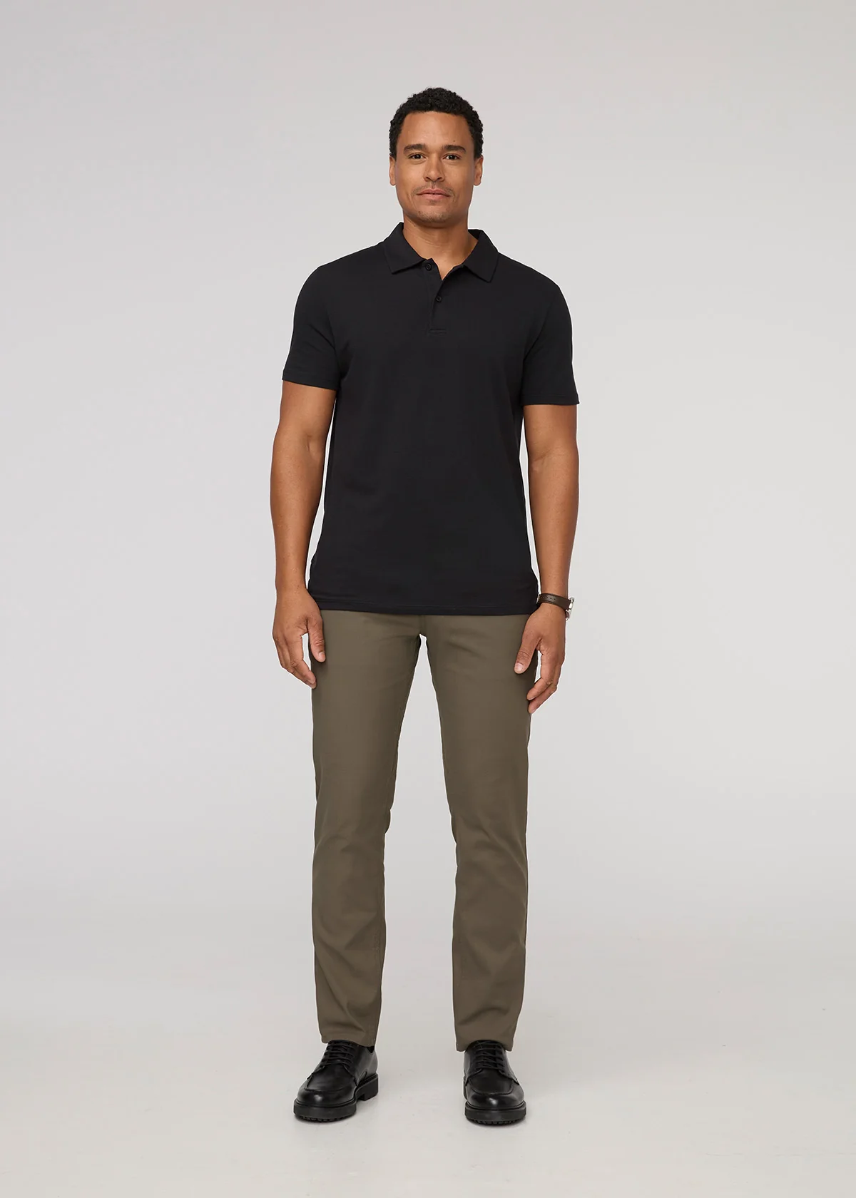 NuStretch Relaxed Taper Trouser - Thyme