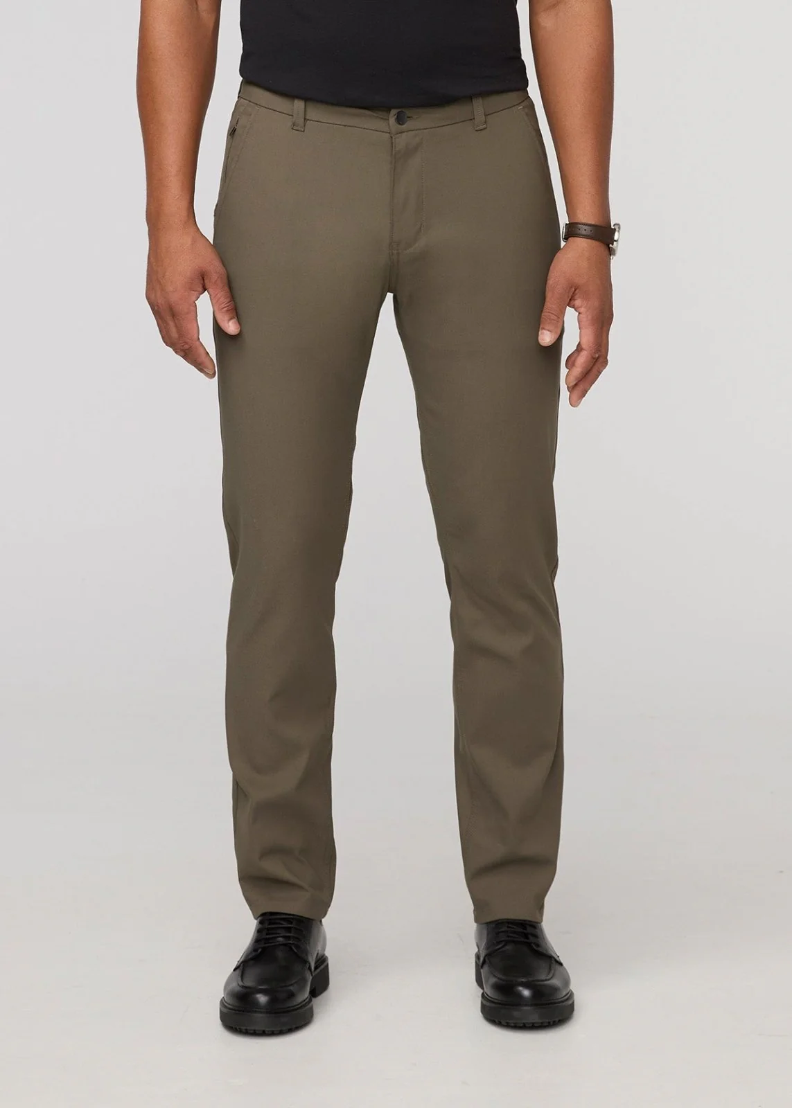 NuStretch Relaxed Taper Trouser - Thyme - Image 2