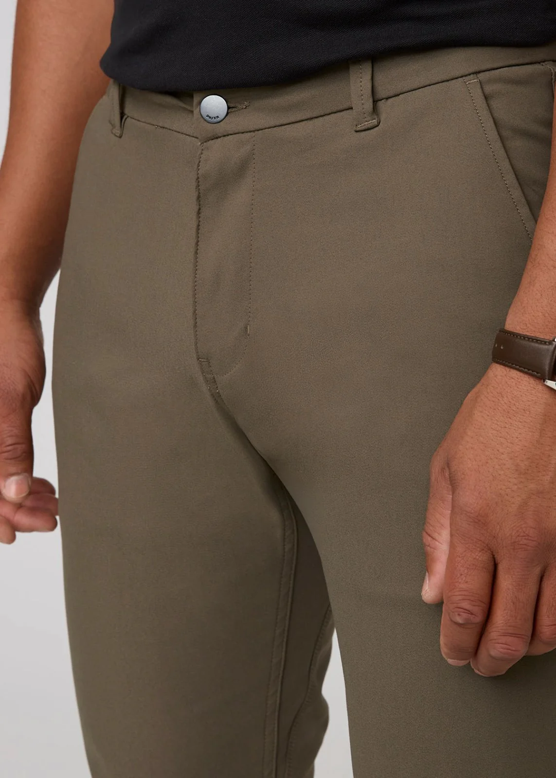 NuStretch Relaxed Taper Trouser - Thyme - Image 5