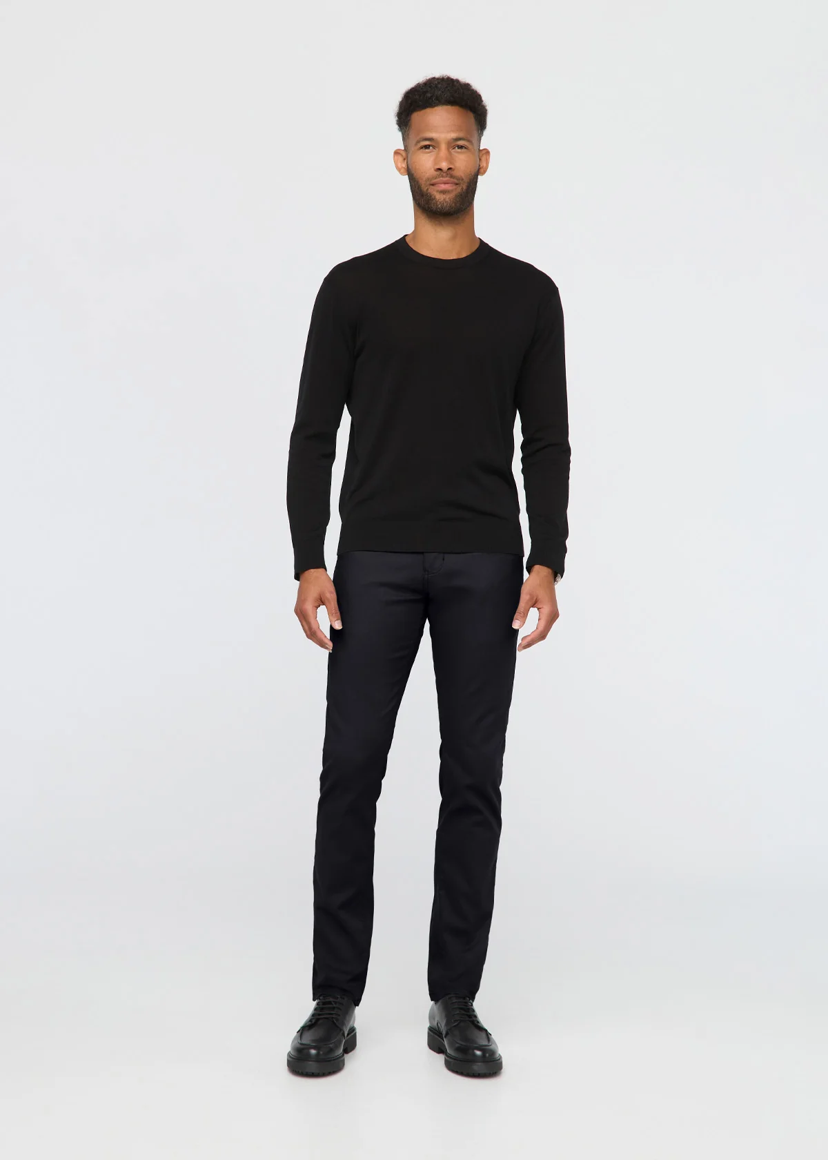 NuStretch Slim Straight Trouser - Black