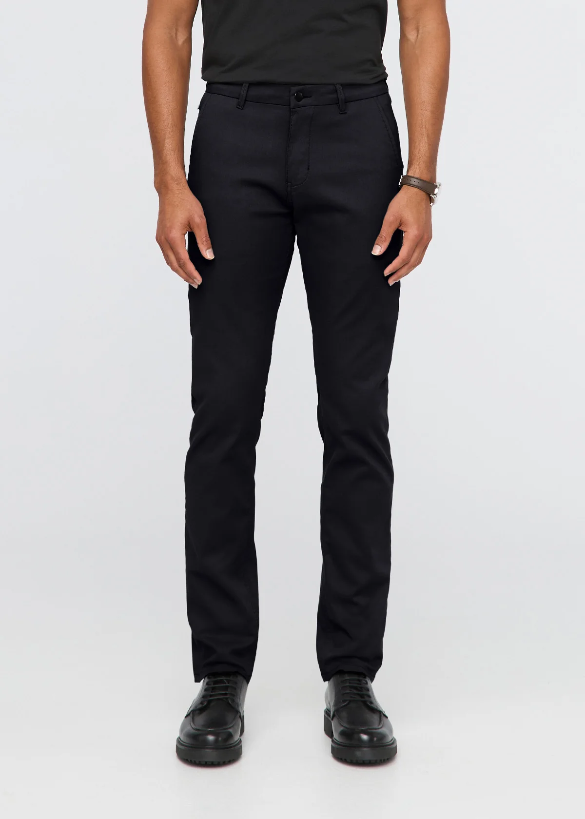 NuStretch Slim Straight Trouser - Black - Image 2