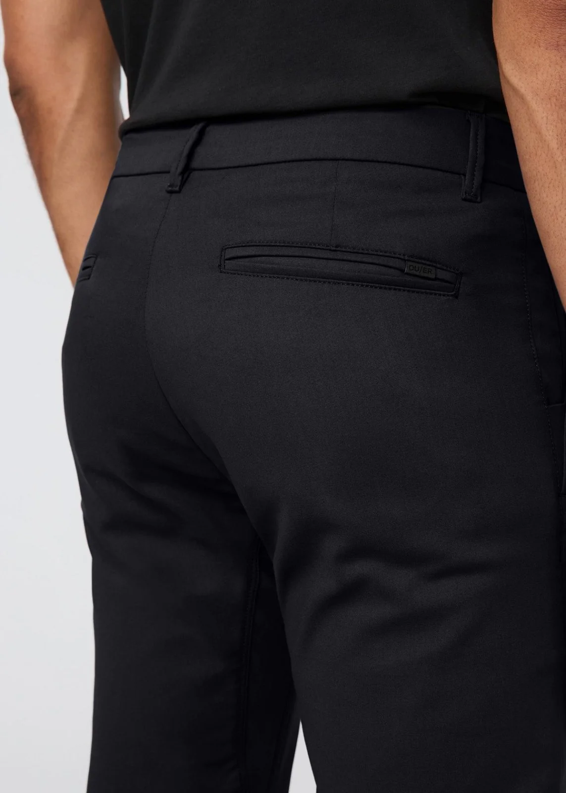 NuStretch Slim Straight Trouser - Black - Image 7