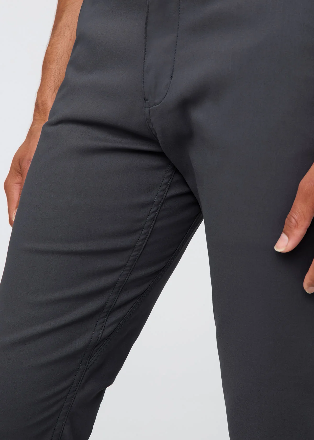 NuStretch Slim Straight Trouser - Charcoal - Image 8