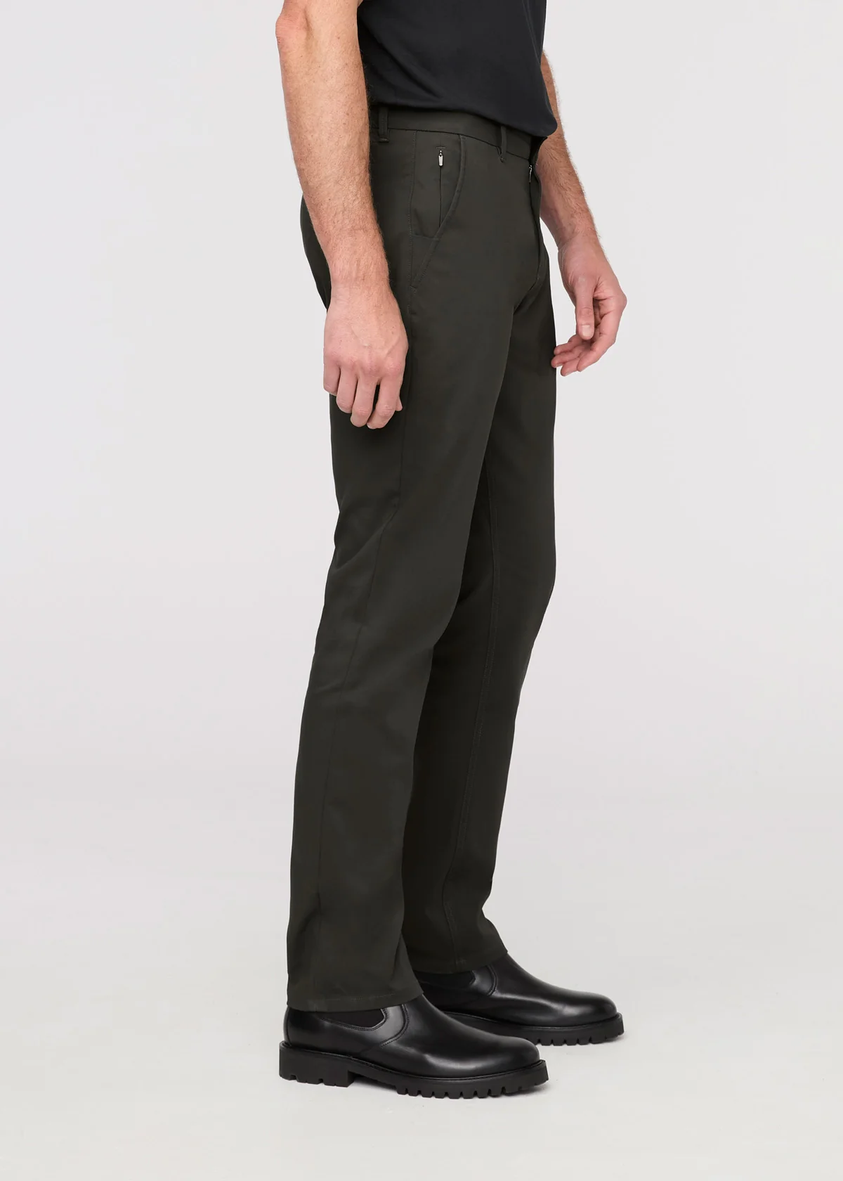 NuStretch Slim Straight Trouser - Evergreen - Image 3