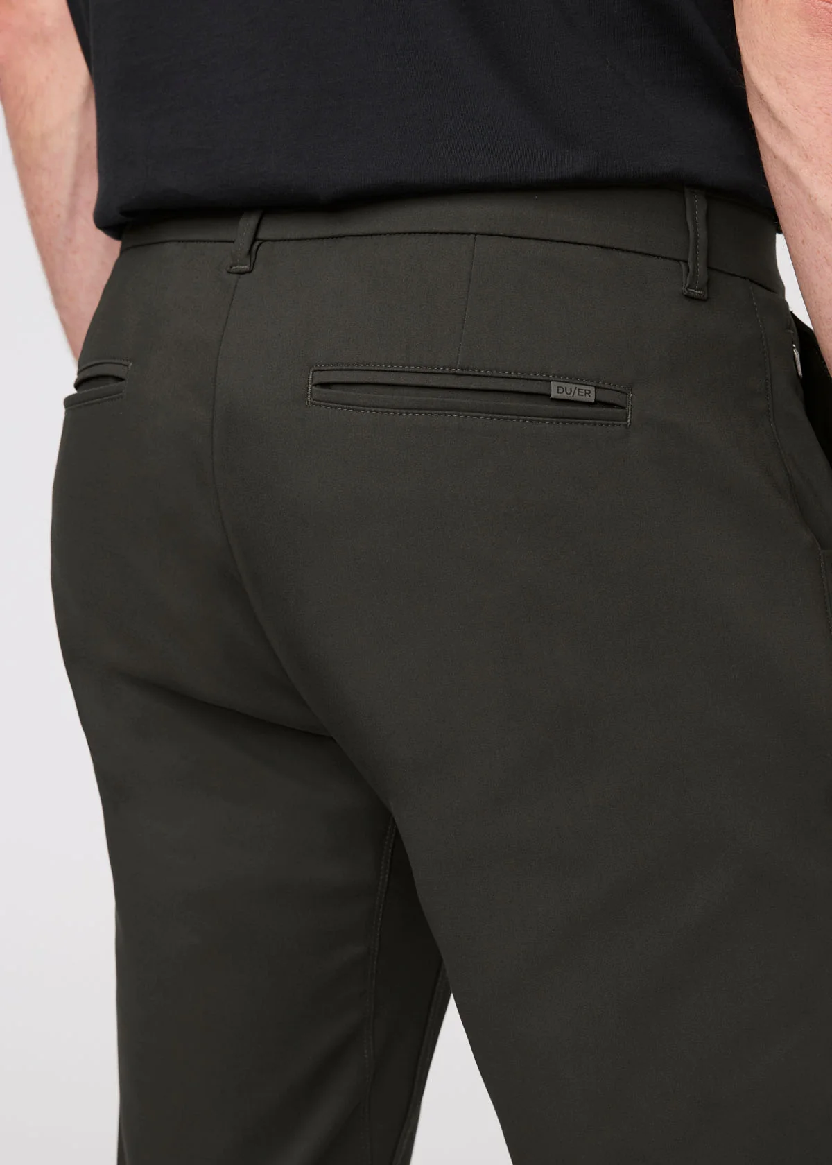NuStretch Slim Straight Trouser - Evergreen - Image 8