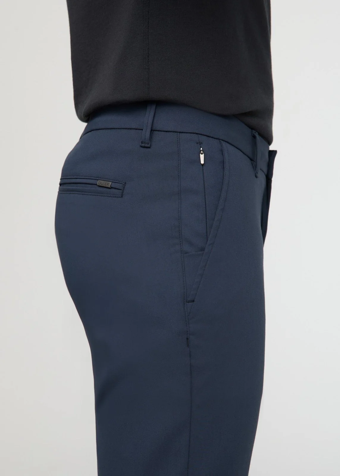 NuStretch Slim Straight Trouser - Navy - Image 7