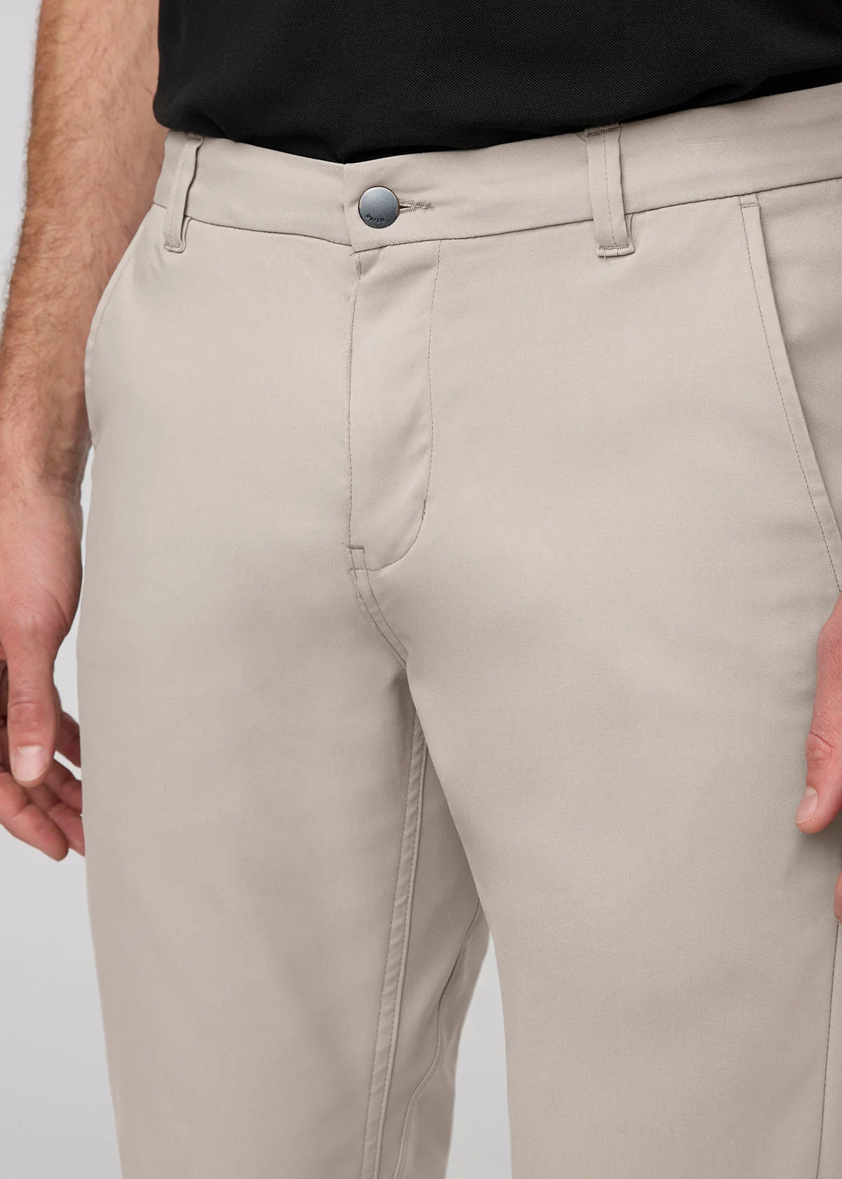 NuStretch Slim Straight Trouser - Stone - Image 5