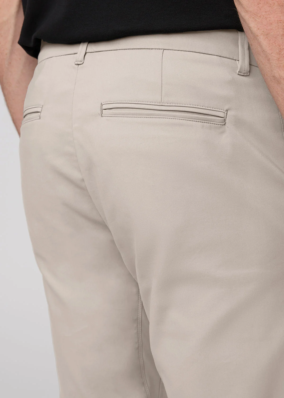NuStretch Slim Straight Trouser - Stone - Image 7