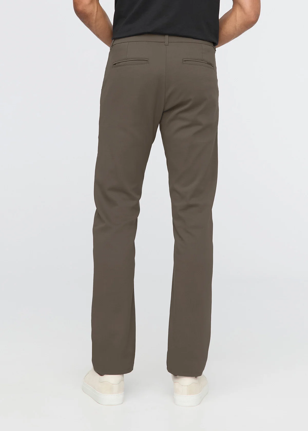 NuStretch Slim Straight Trouser - Thyme - Image 4
