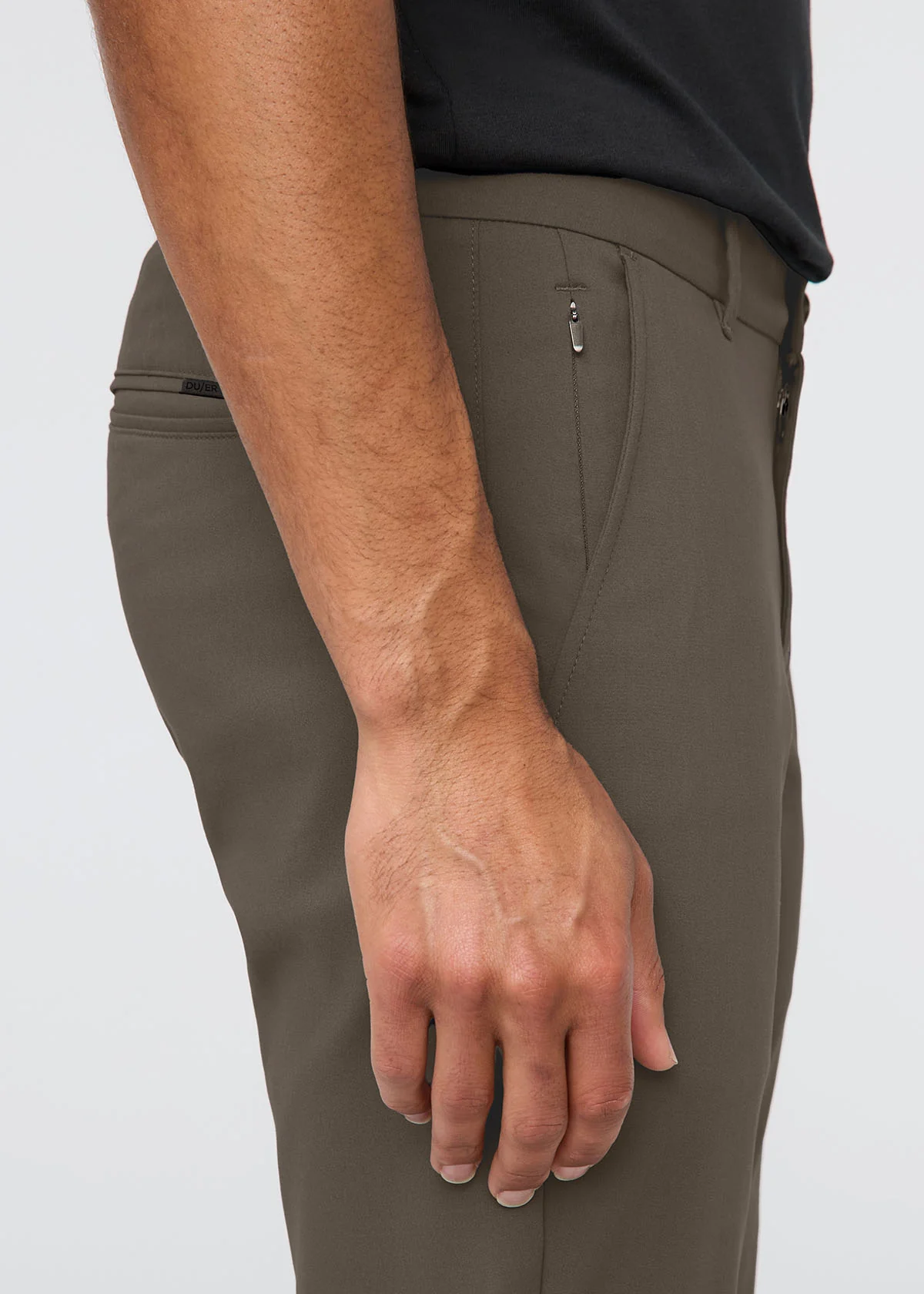 NuStretch Slim Straight Trouser - Thyme - Image 8