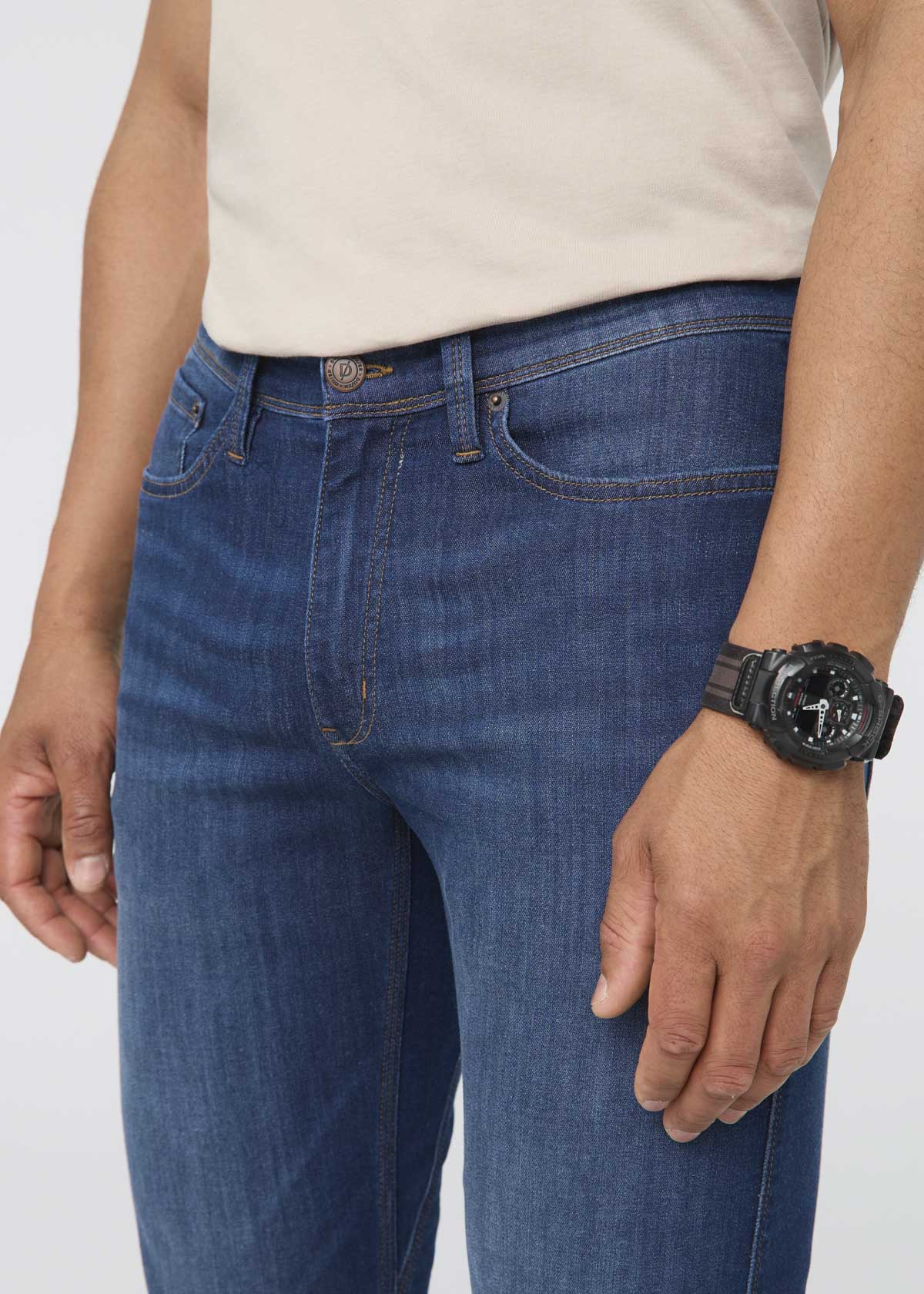 Performance Denim Lite Slim Straight - Worn In Indigo - Image 5
