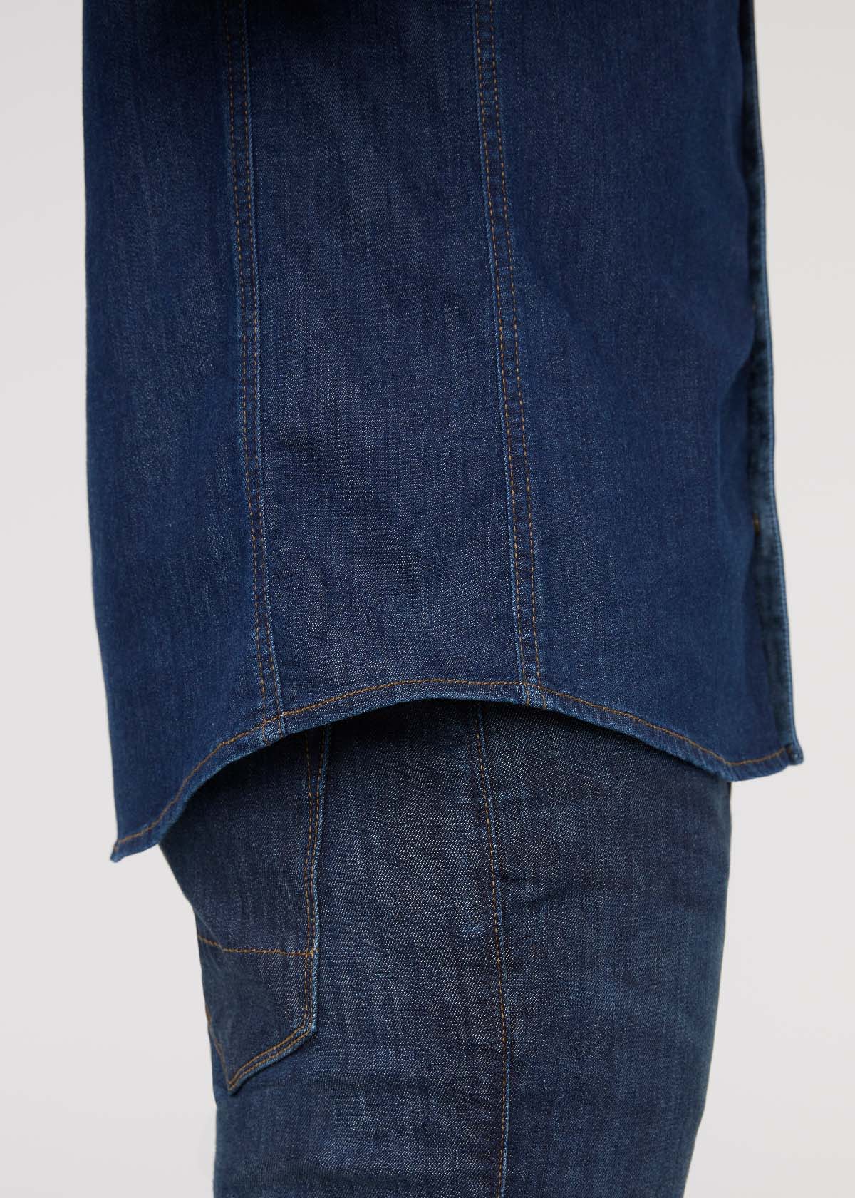 Performance Denim Lite Two-Pocket Shirt - Dark Stone - Image 5
