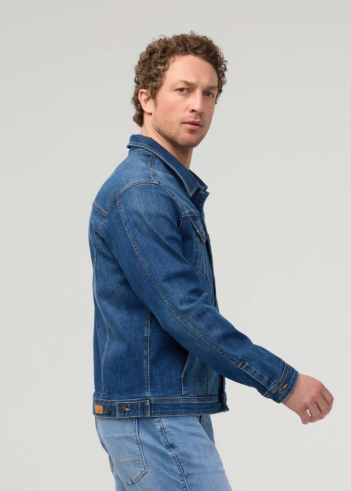 Performance Denim+ All Season Trucker Jacket - Alpine Indigo - Image 3