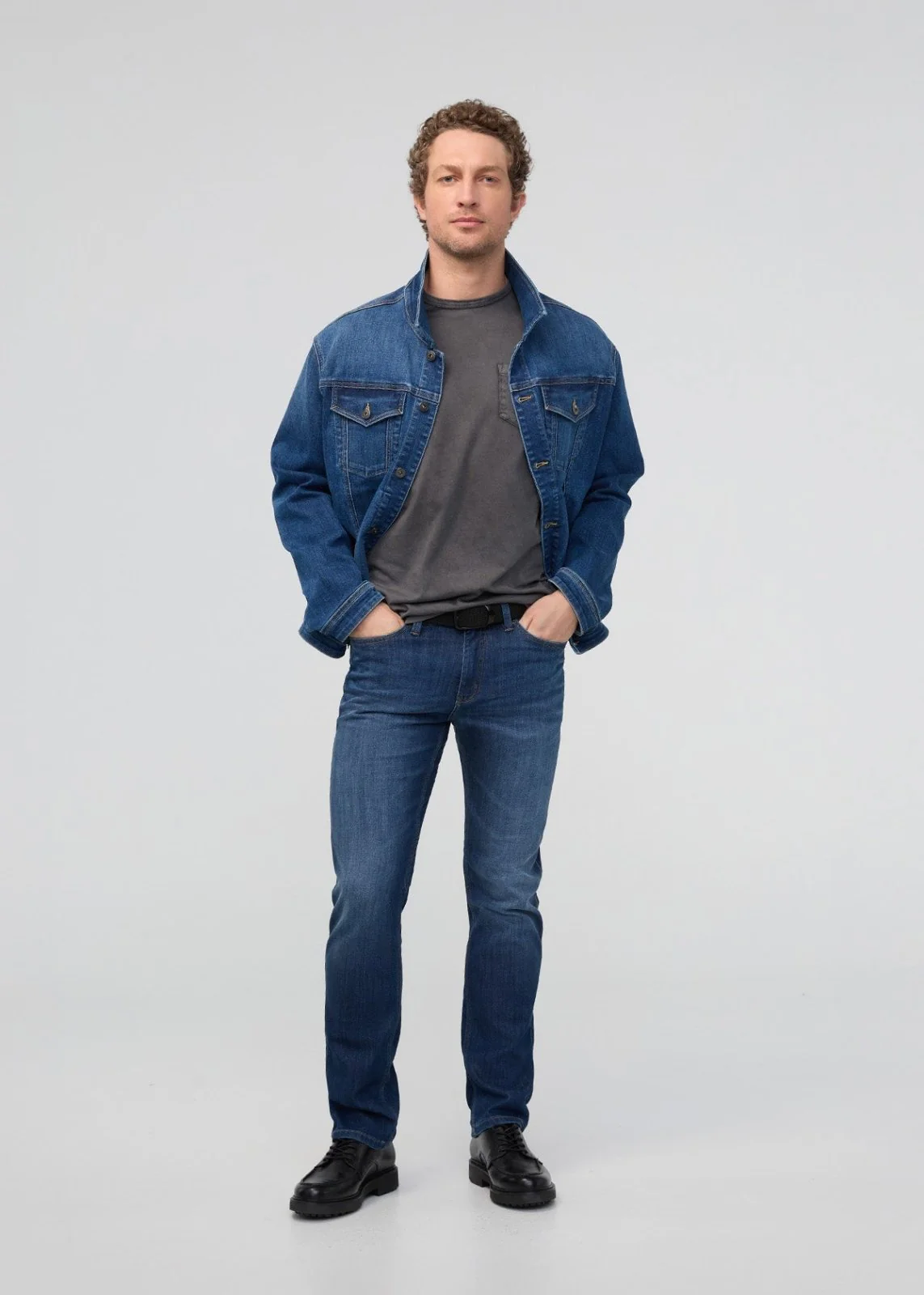 Performance Denim Slim Straight - Ocean Swell