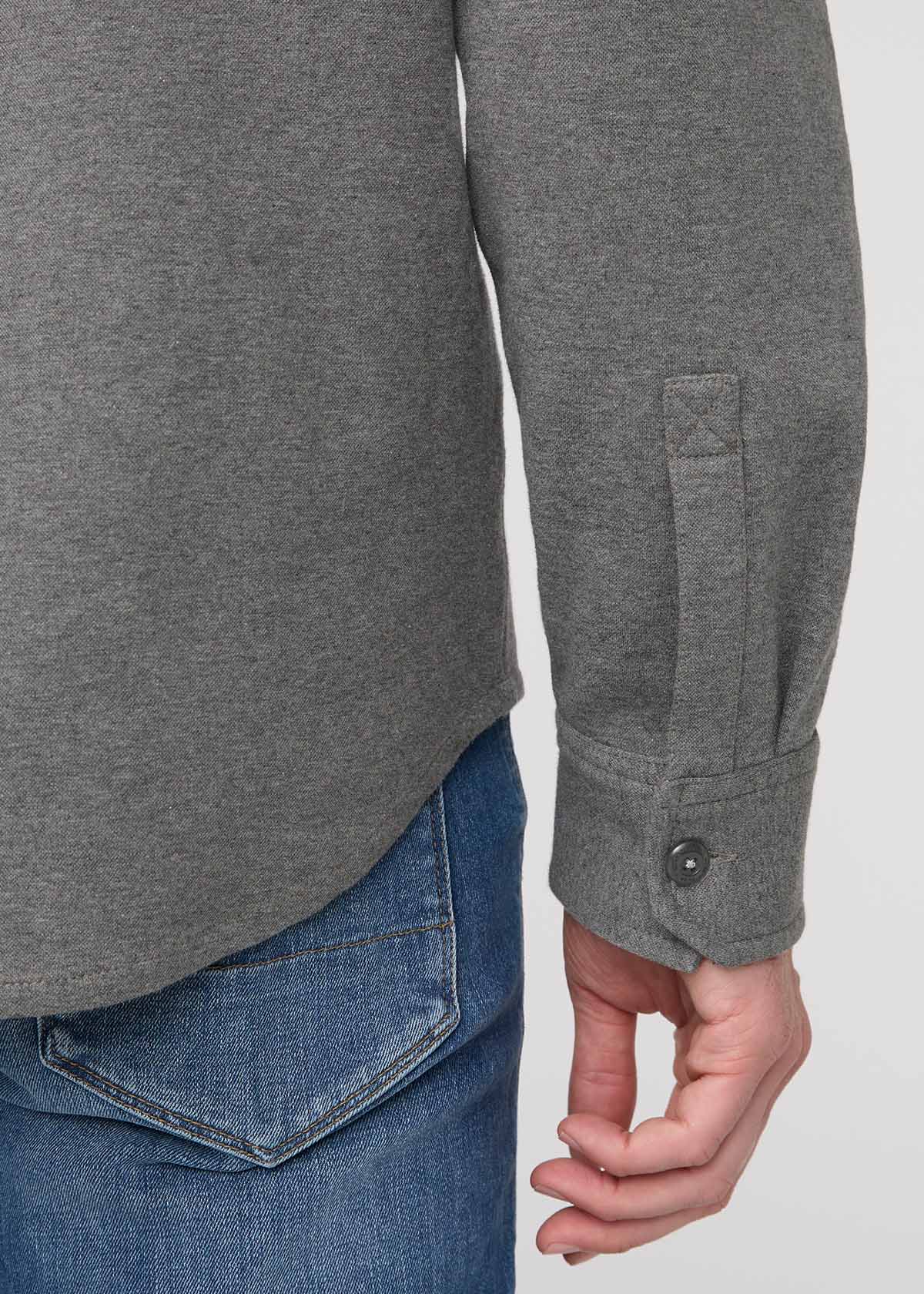Performance Flannel Button Down - Heather Grey - Image 6