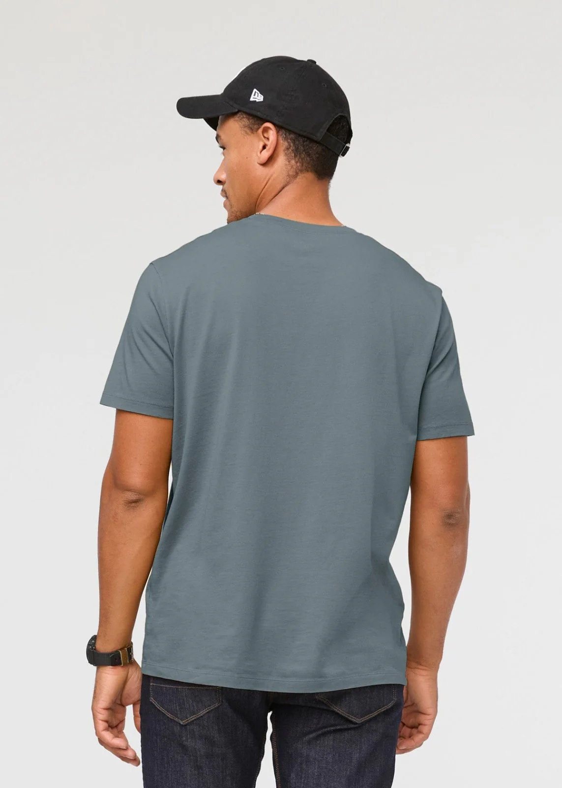PurePima Only Tee - Stone Blue - Image 4
