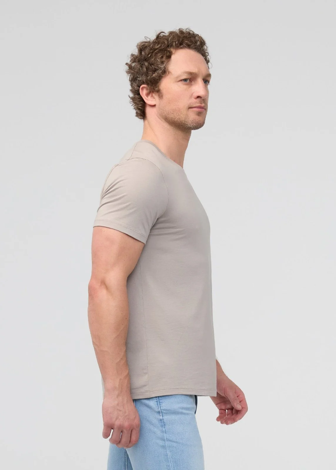 PurePima Only Tee - Stone - Image 3