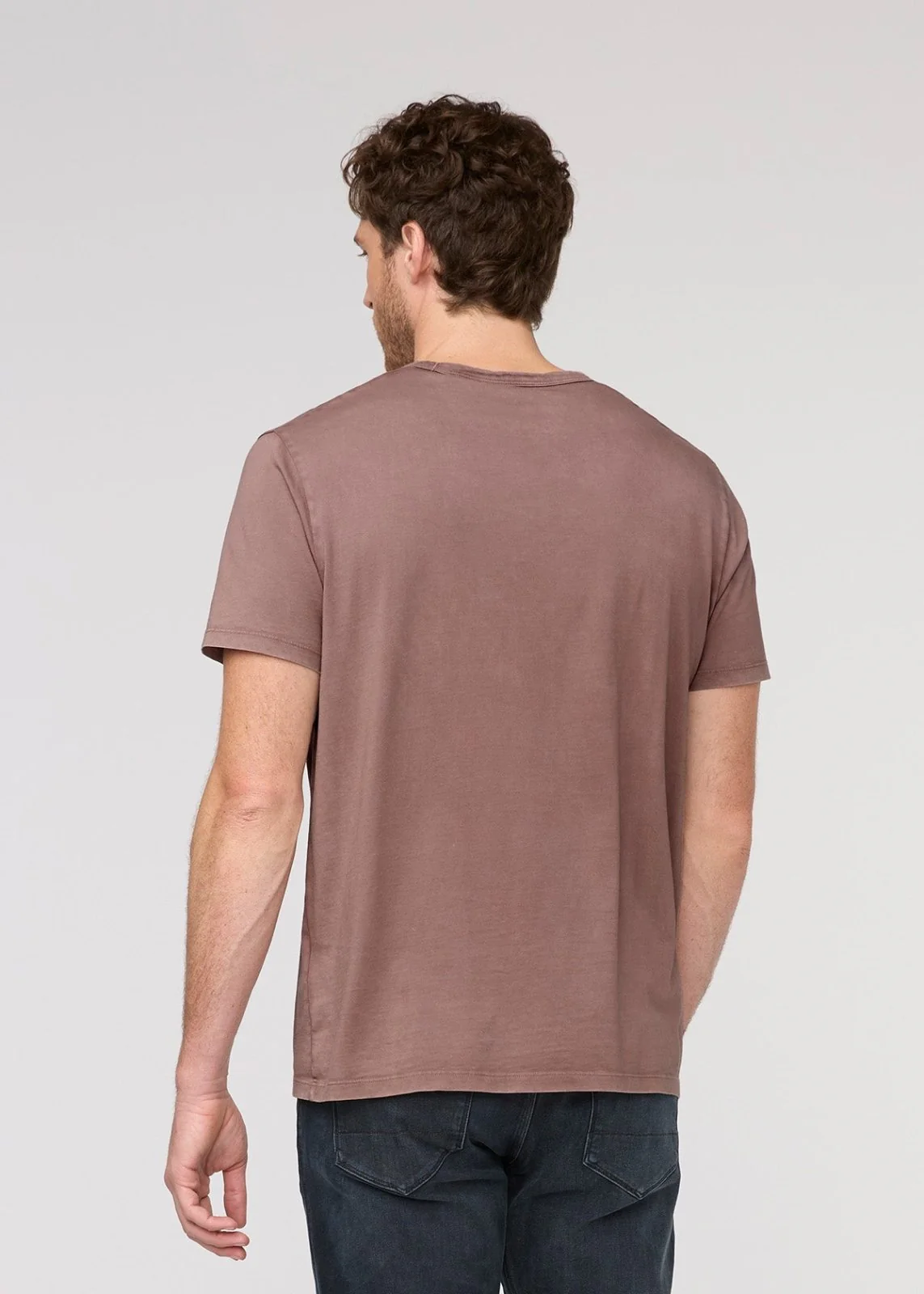 PurePima Vintage Pocket Tee - Washed Mauve - Image 4