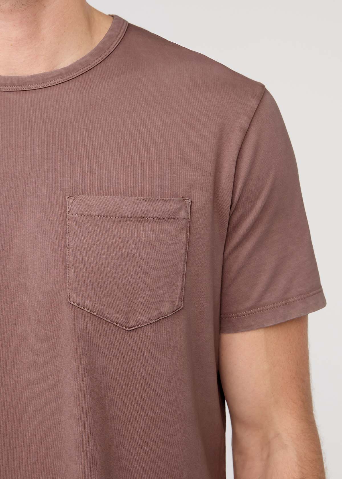 PurePima Vintage Pocket Tee - Washed Mauve - Image 6