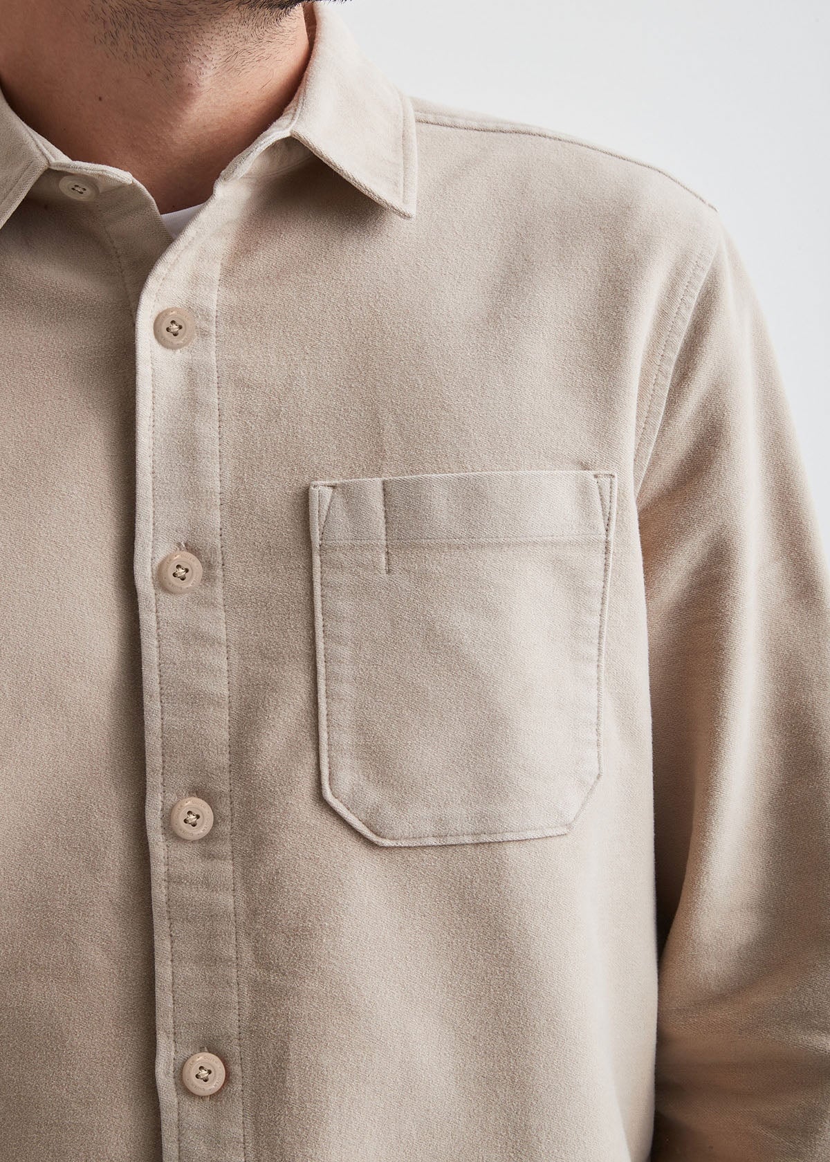 No Sweat Moleskin Shirt - Almond - Image 5