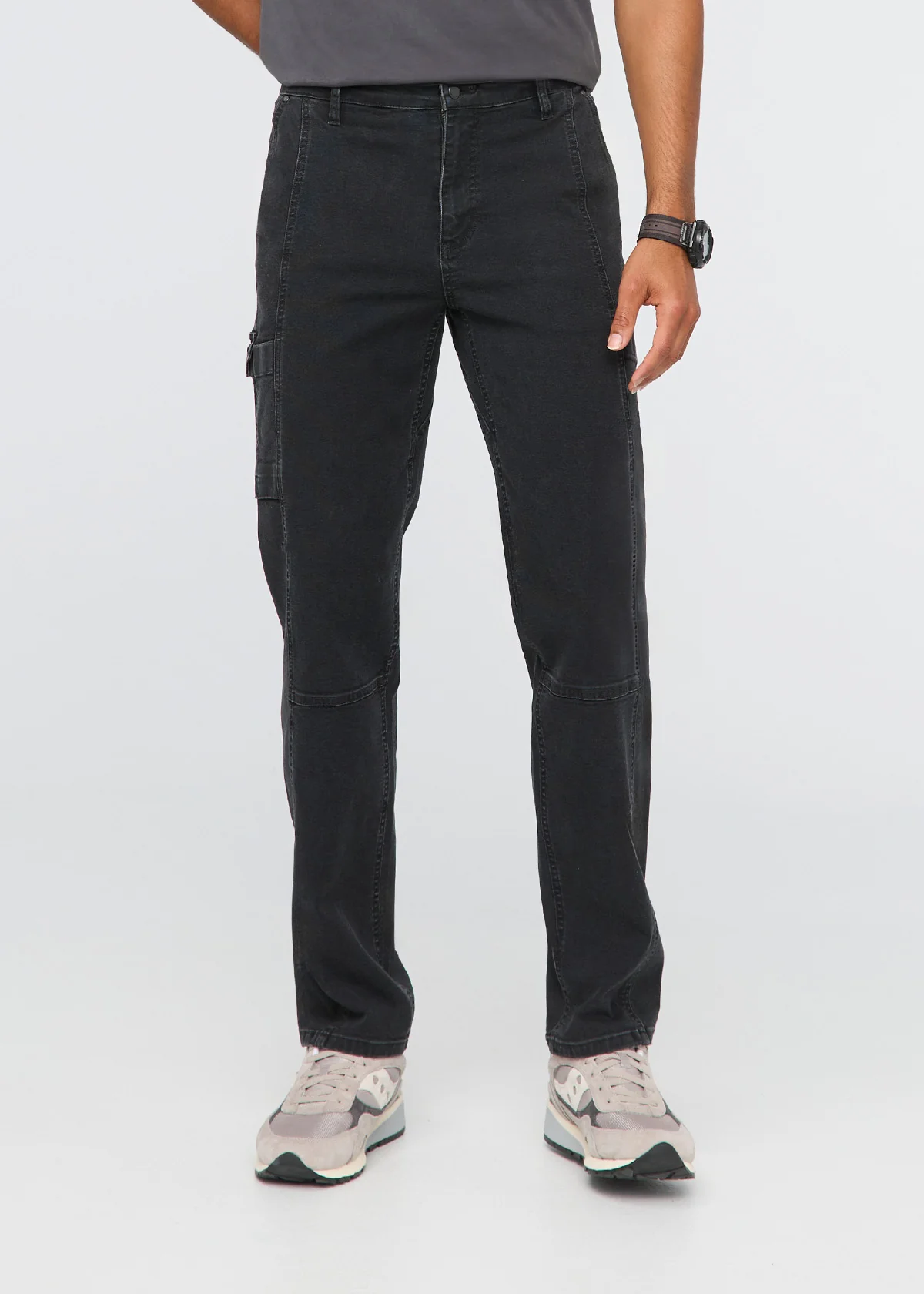 Stretch Canvas 7 Pocket Pant - Black - Image 2