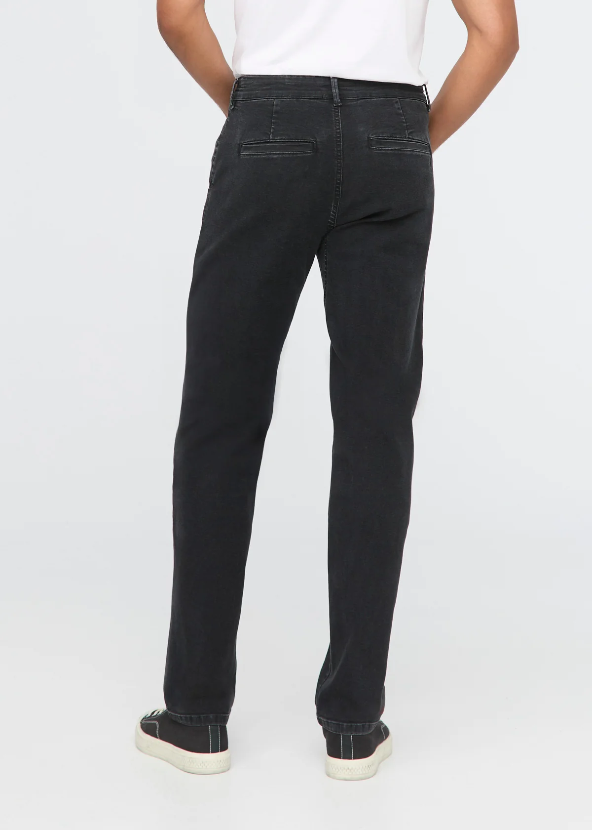 Stretch Canvas Relaxed Straight Chino - Black - Image 4