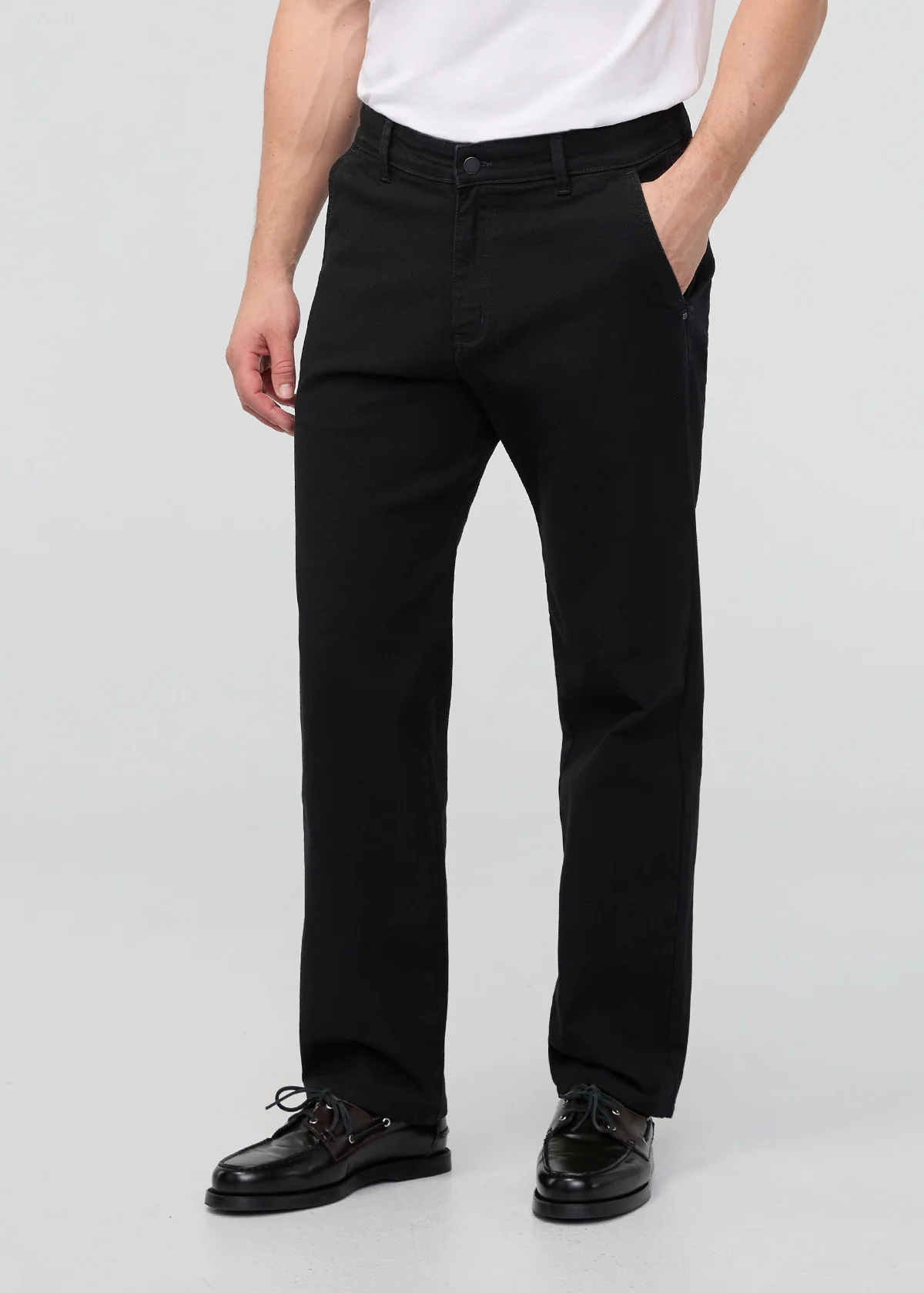 Stretch Canvas Relaxed Straight Chino - Onyx - Image 2