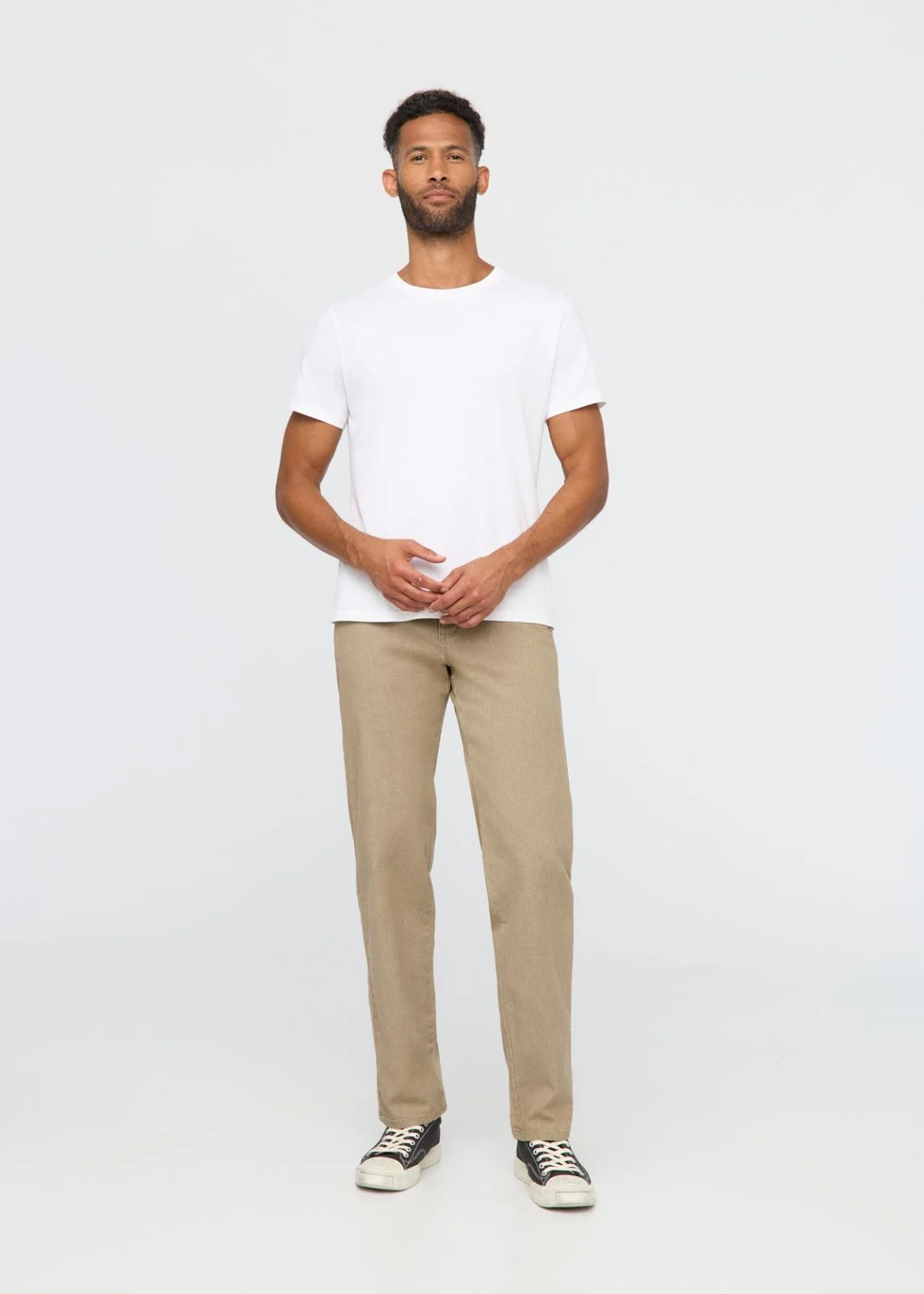 Stretch Canvas Relaxed Straight Chino - Tan