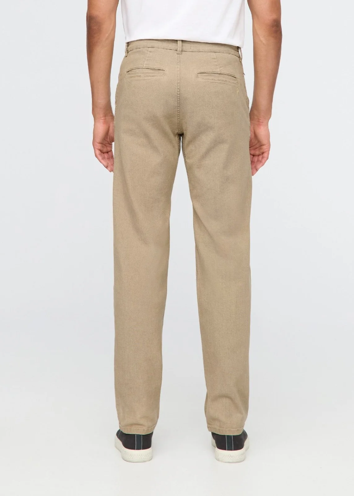Stretch Canvas Relaxed Straight Chino - Tan - Image 4