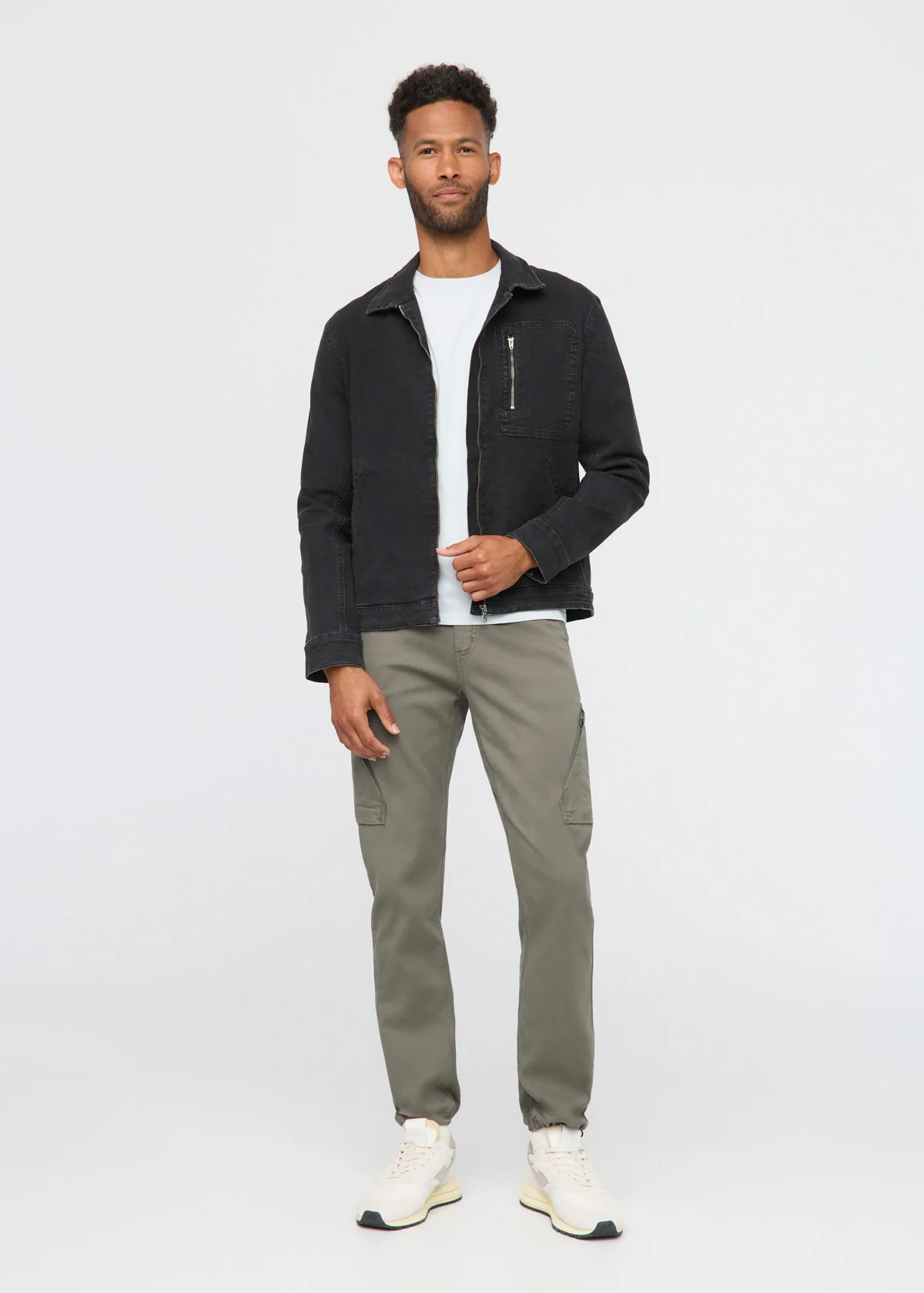 Stretch Canvas Utility Jacket - Image 2