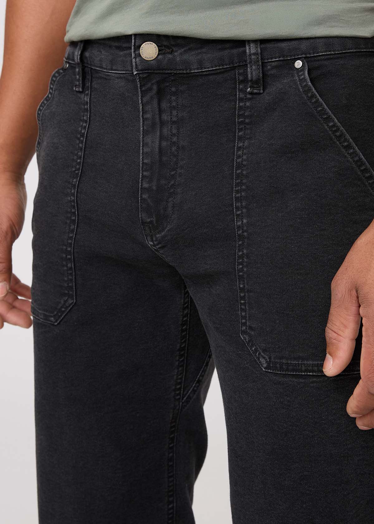 Stretch Canvas Utility Pant - Black - Image 4