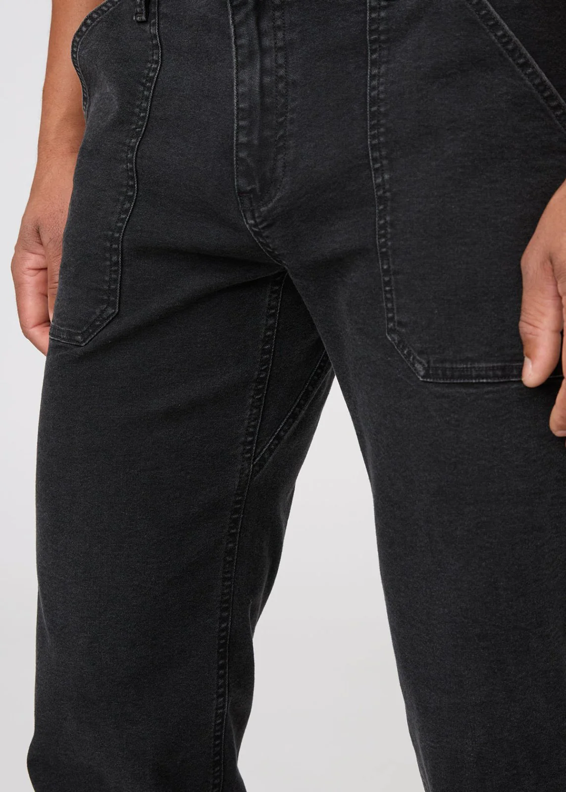 Stretch Canvas Utility Pant - Black - Image 6