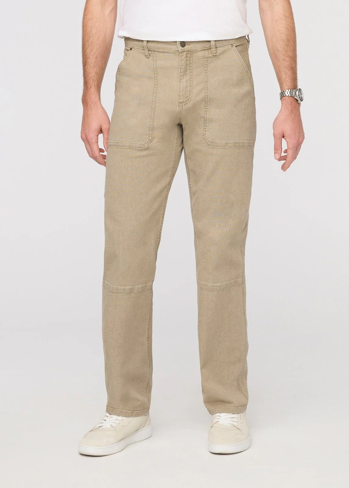 Stretch Canvas Utility Pant - Tan - Image 2