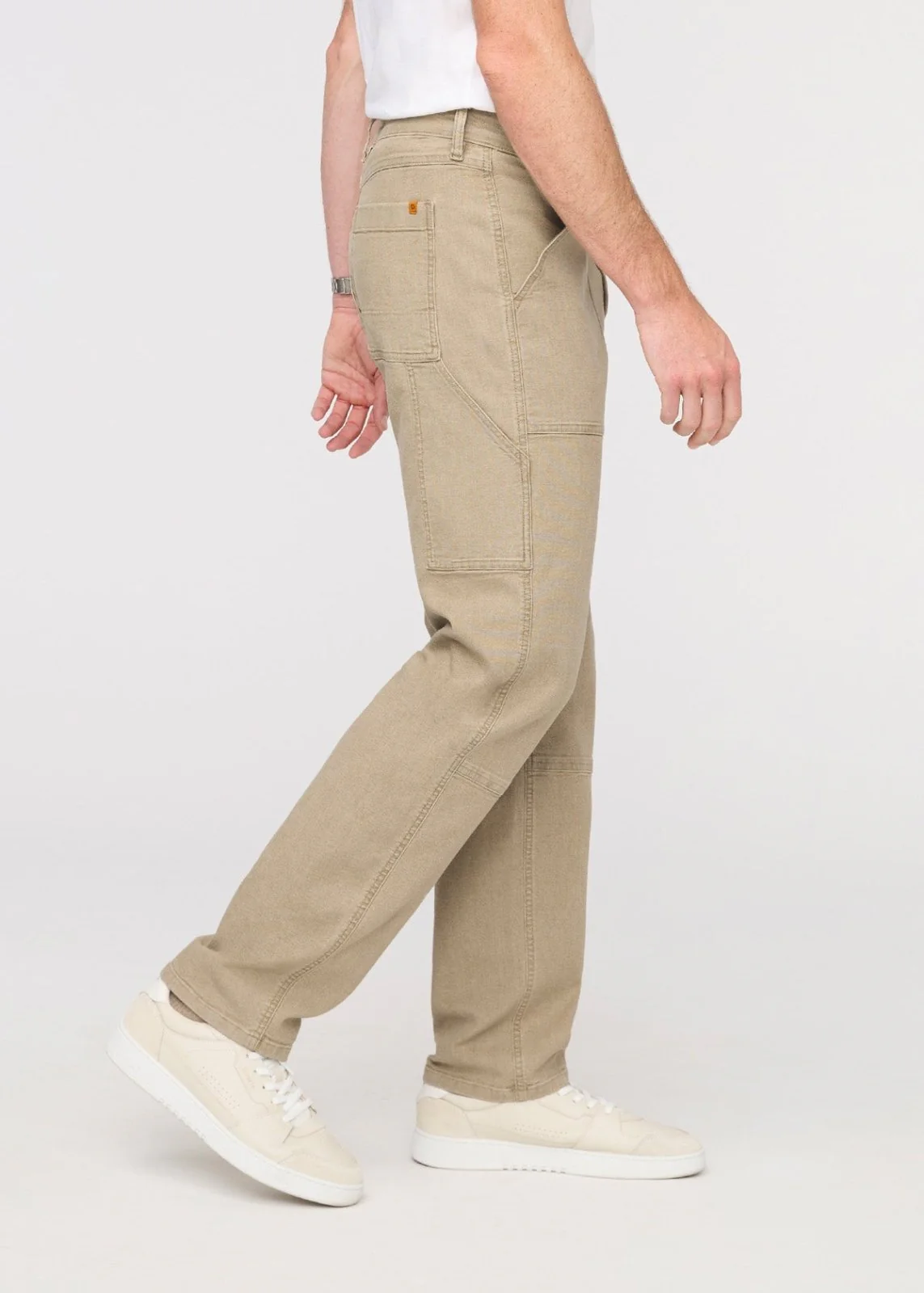 Stretch Canvas Utility Pant - Tan - Image 3