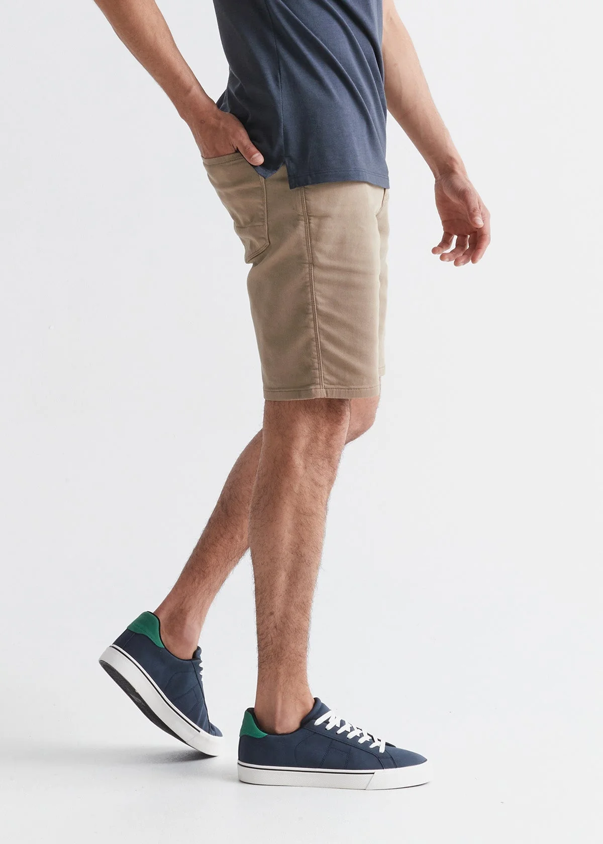 No Sweat Short Slim - Desert Khaki - Image 3