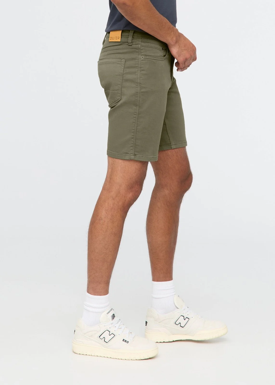 No Sweat Short Slim - Light Fern - Image 3