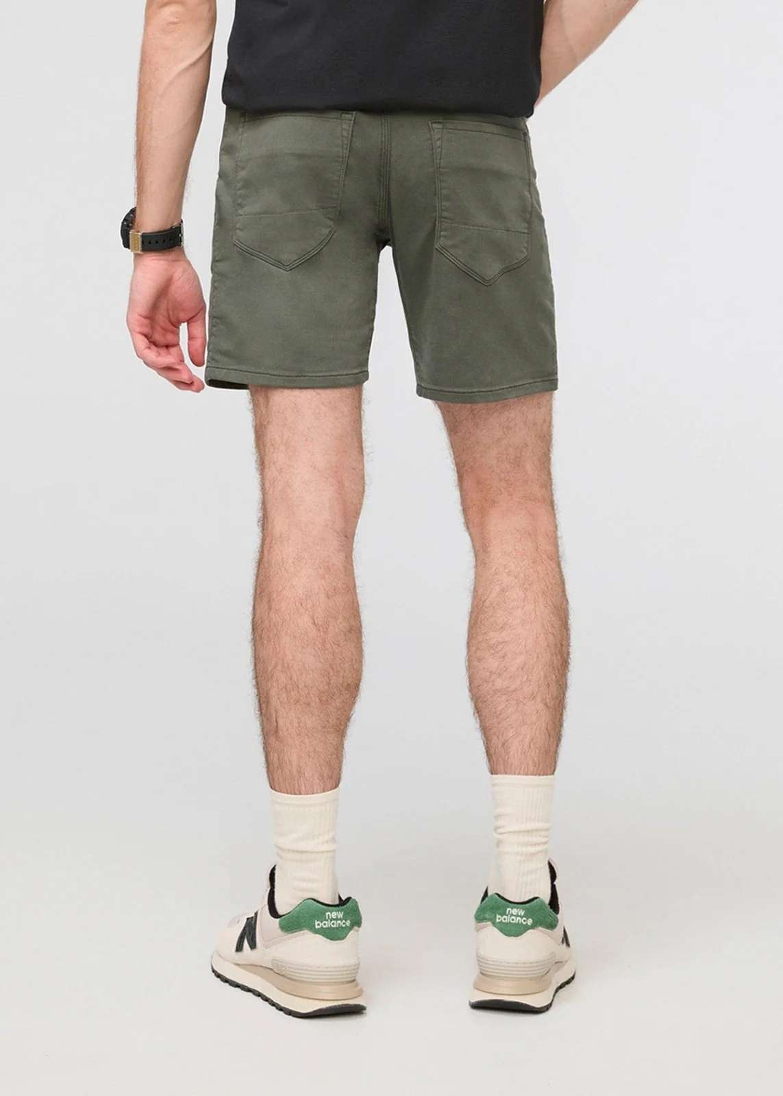 No Sweat Short Slim - Moss - Image 4