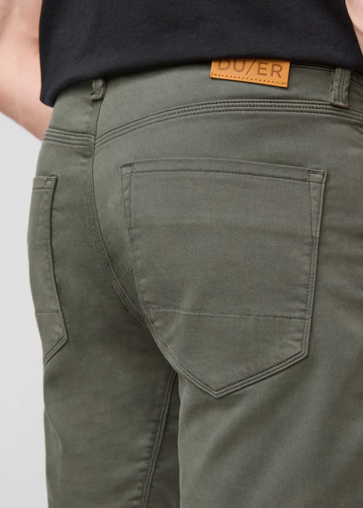 No Sweat Short Slim - Moss - Image 6